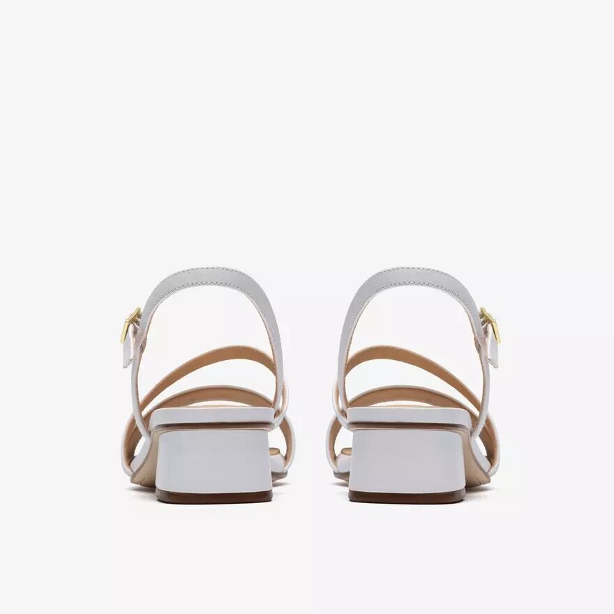 Serina35 Strap – vita lädersandaler med remmar för damer Serina35 Strap – vita lädersandaler med remmar för damer