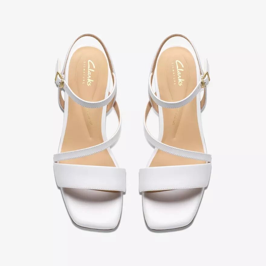 Serina35 Strap – vita lädersandaler med remmar för damer Serina35 Strap – vita lädersandaler med remmar för damer
