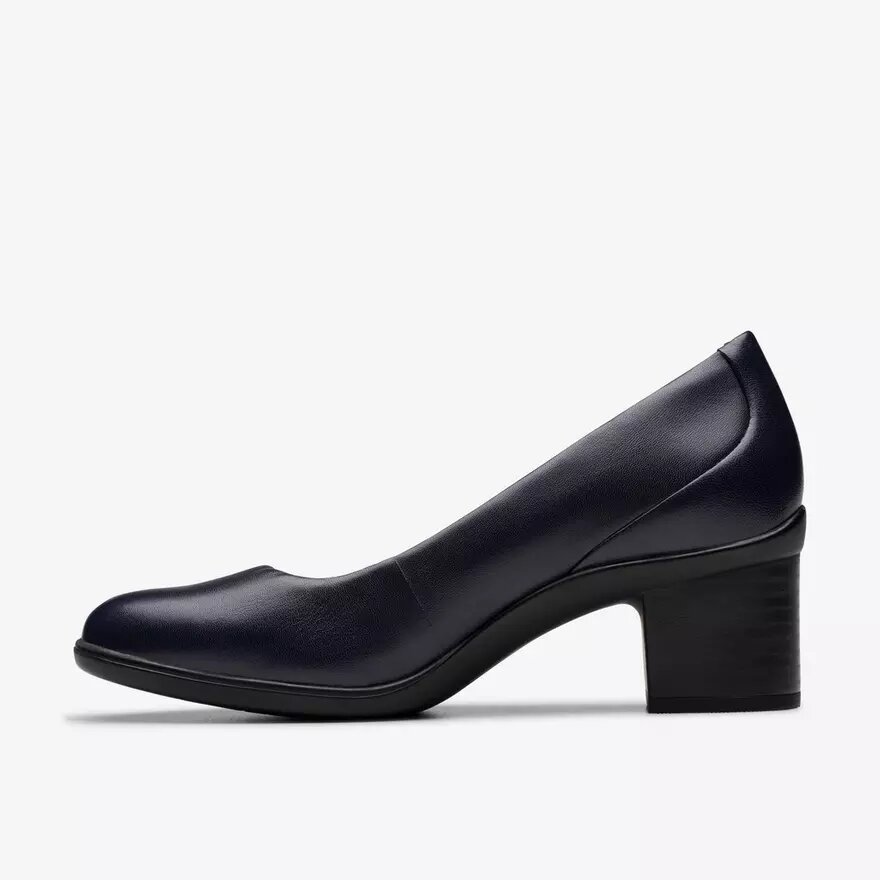 Shaya Poppy-pumps i marinblått läder för dam Shaya Poppy-pumps i marinblått läder för dam