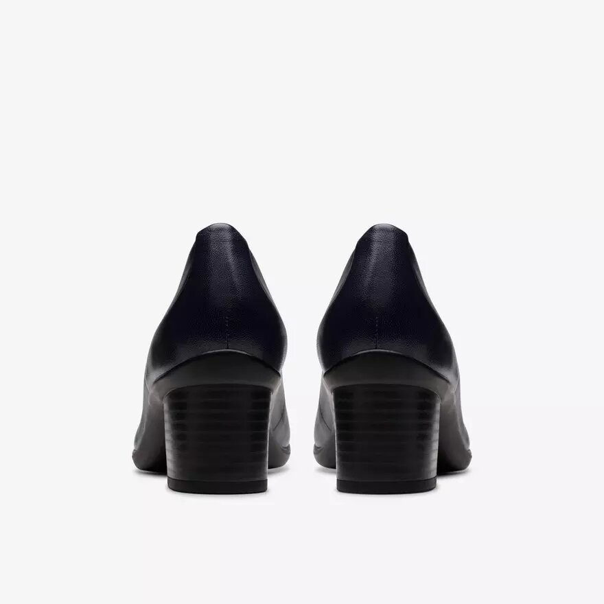 Shaya Poppy-pumps i marinblått läder för dam Shaya Poppy-pumps i marinblått läder för dam