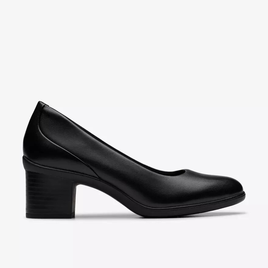 Shaya Poppy svarta läderpumps för dam Shaya Poppy svarta läderpumps för dam
