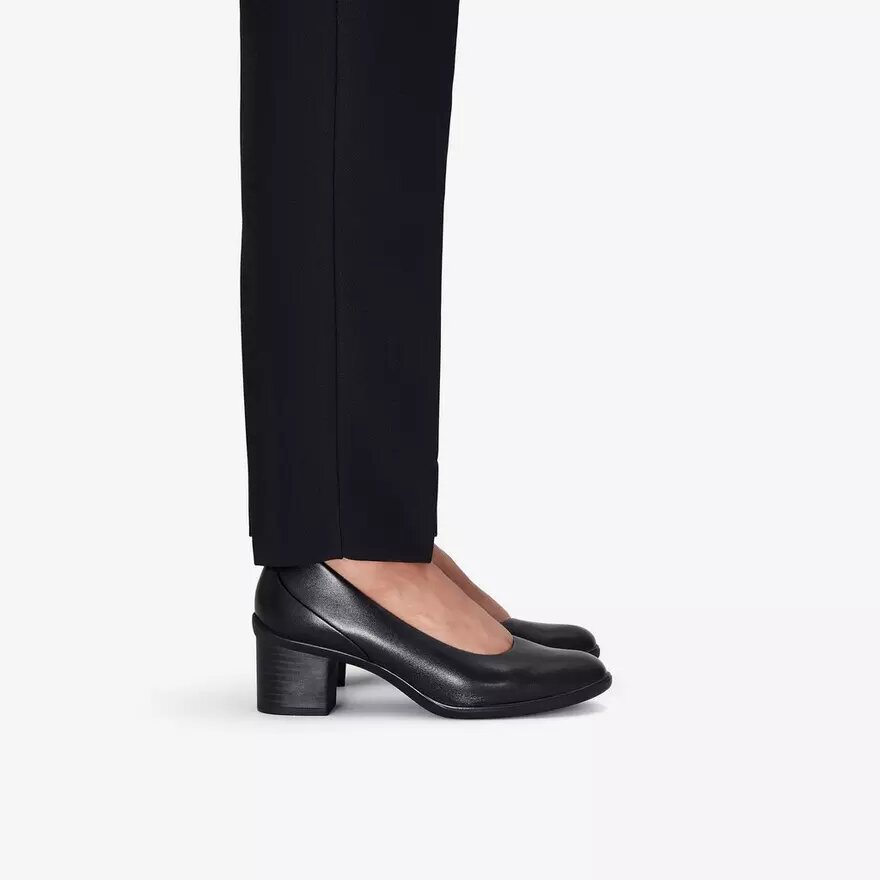 Shaya Poppy svarta läderpumps för dam Shaya Poppy svarta läderpumps för dam