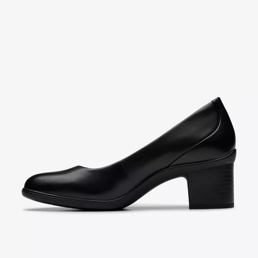Shaya Poppy svarta läderpumps för dam Shaya Poppy svarta läderpumps för dam