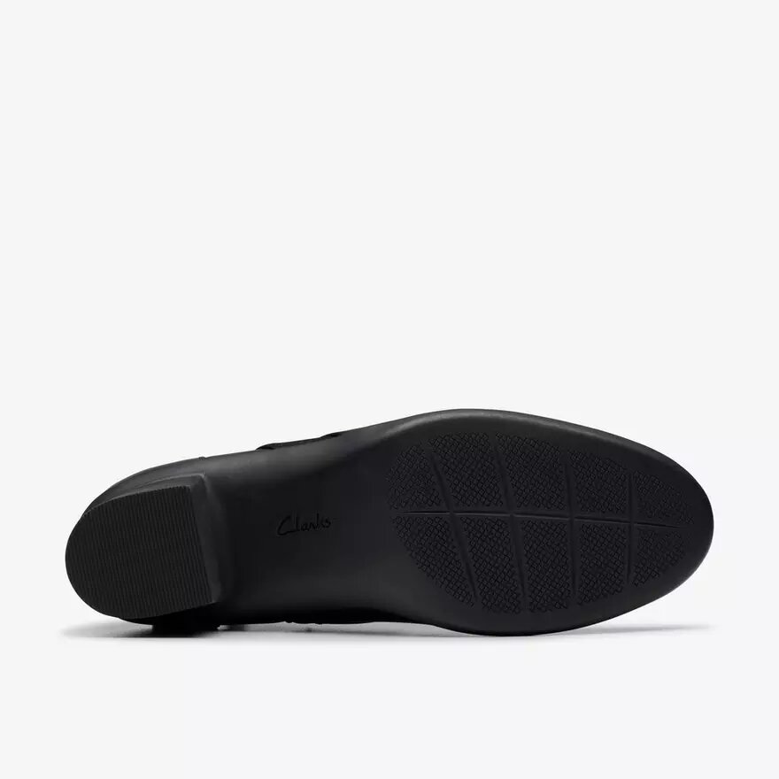 Shaya Sky svarta läderankelboots för dam Shaya Sky svarta läderankelboots för dam