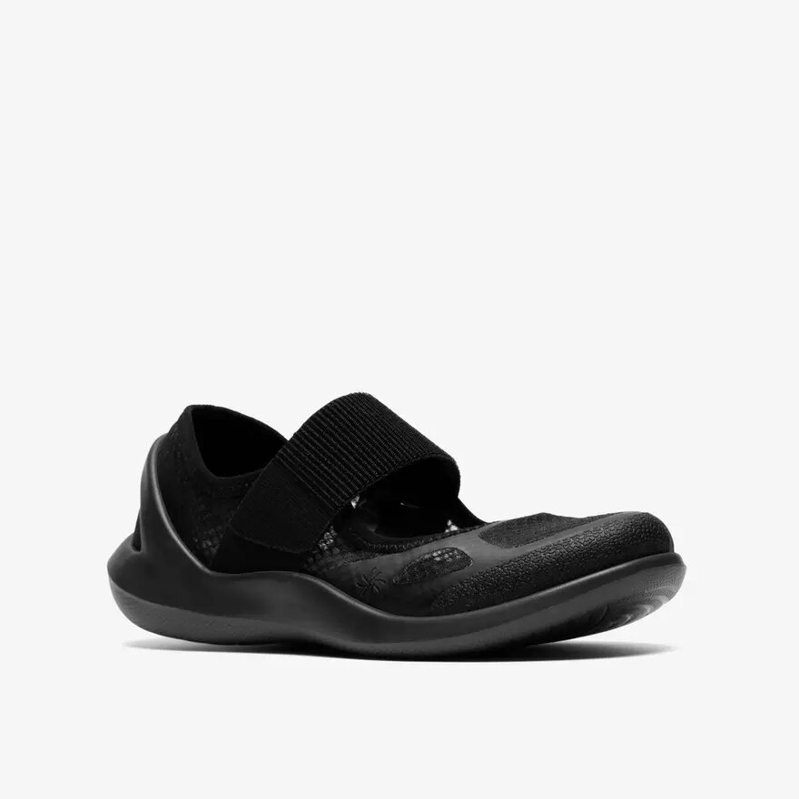Solevana-sneakers med rem för damer i svart Solevana-sneakers med rem för damer i svart