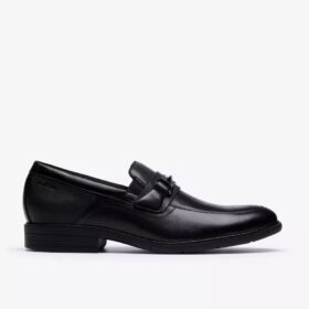 Steadwell Bit Loafers i svart läder för herr