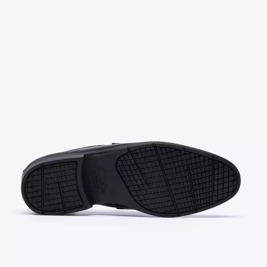 Steadwell Bit Loafers i svart läder för herr Steadwell Bit Loafers i svart läder för herr