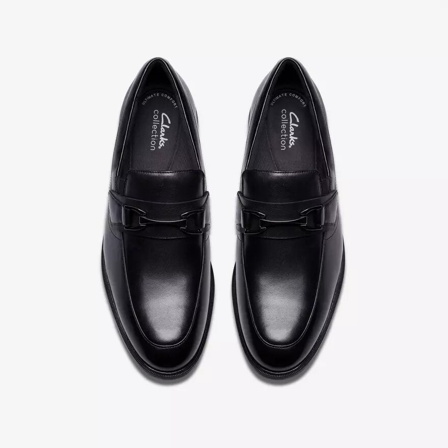 Steadwell Bit Loafers i svart läder för herr Steadwell Bit Loafers i svart läder för herr