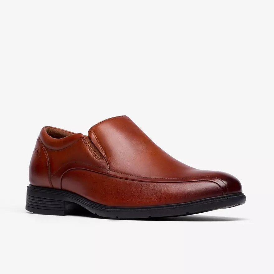 Steadwell Step-loafers för herrar i mörkbrunt läder Steadwell Step-loafers för herrar i mörkbrunt läder