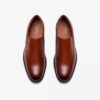 Steadwell Step-loafers för herrar i mörkbrunt läder Steadwell Step-loafers för herrar i mörkbrunt läder