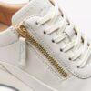Tivoli Zip för damer – vita lädersneakers Tivoli Zip för damer – vita lädersneakers