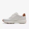 Tivoli Zip för damer – vita lädersneakers Tivoli Zip för damer – vita lädersneakers