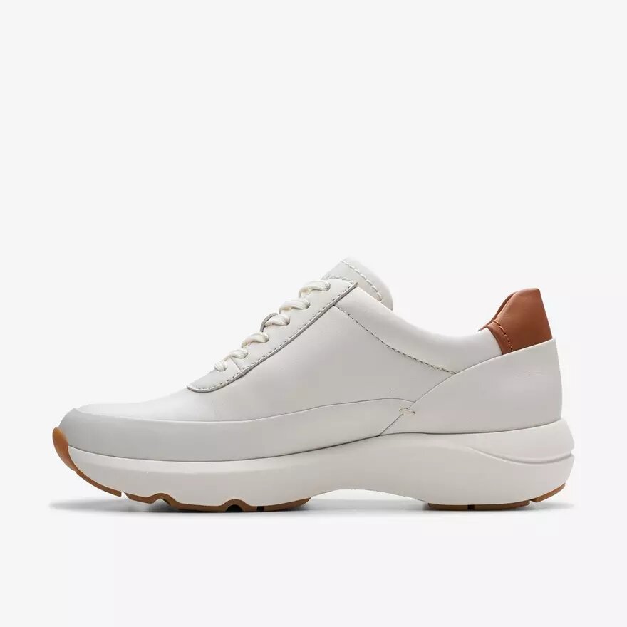 Tivoli Zip för damer – vita lädersneakers Tivoli Zip för damer – vita lädersneakers