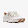 Tivoli Zip för damer – vita lädersneakers Tivoli Zip för damer – vita lädersneakers