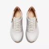 Tivoli Zip för damer – vita lädersneakers Tivoli Zip för damer – vita lädersneakers