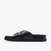 Torford Cross – platta sandaler i svart läder för herrar Torford Cross – platta sandaler i svart läder för herrar