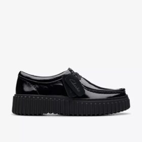 Torhill Bee svart lack Wallabee för dam Torhill Bee svart lack Wallabee för dam