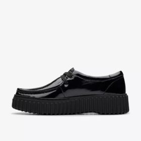 Torhill Bee svart lack Wallabee för dam Torhill Bee svart lack Wallabee för dam