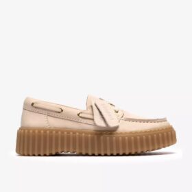 Torhill Boat Cream Nubuck båtskor för dam