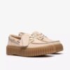 Torhill Boat Cream Nubuck båtskor för dam