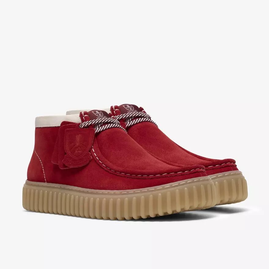 Torhill Hi röda ankelboots i mocka för herr Torhill Hi röda ankelboots i mocka för herr