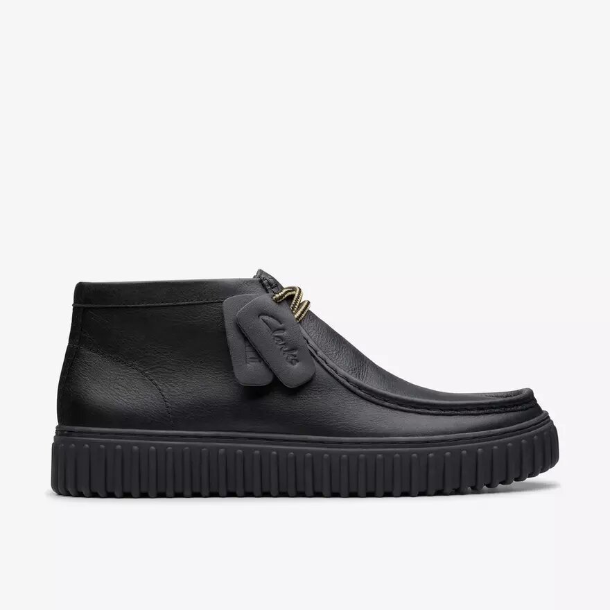 Torhill Hi svarta läderankelboots för herr Torhill Hi svarta läderankelboots för herr