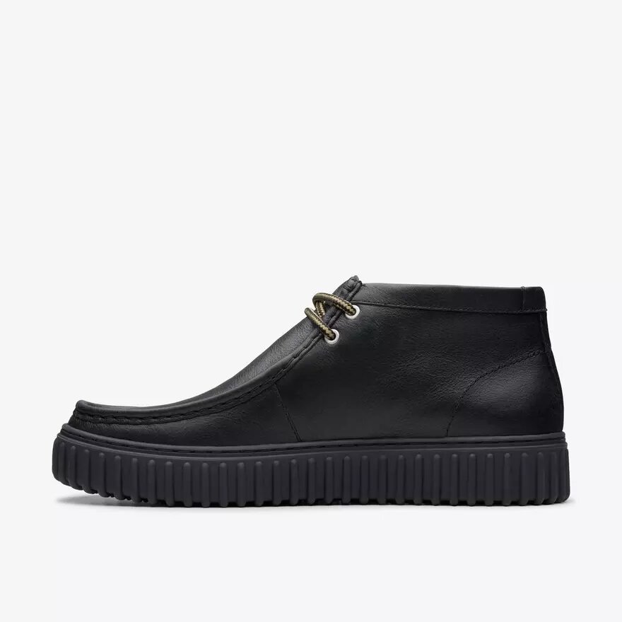Torhill Hi svarta läderankelboots för herr Torhill Hi svarta läderankelboots för herr