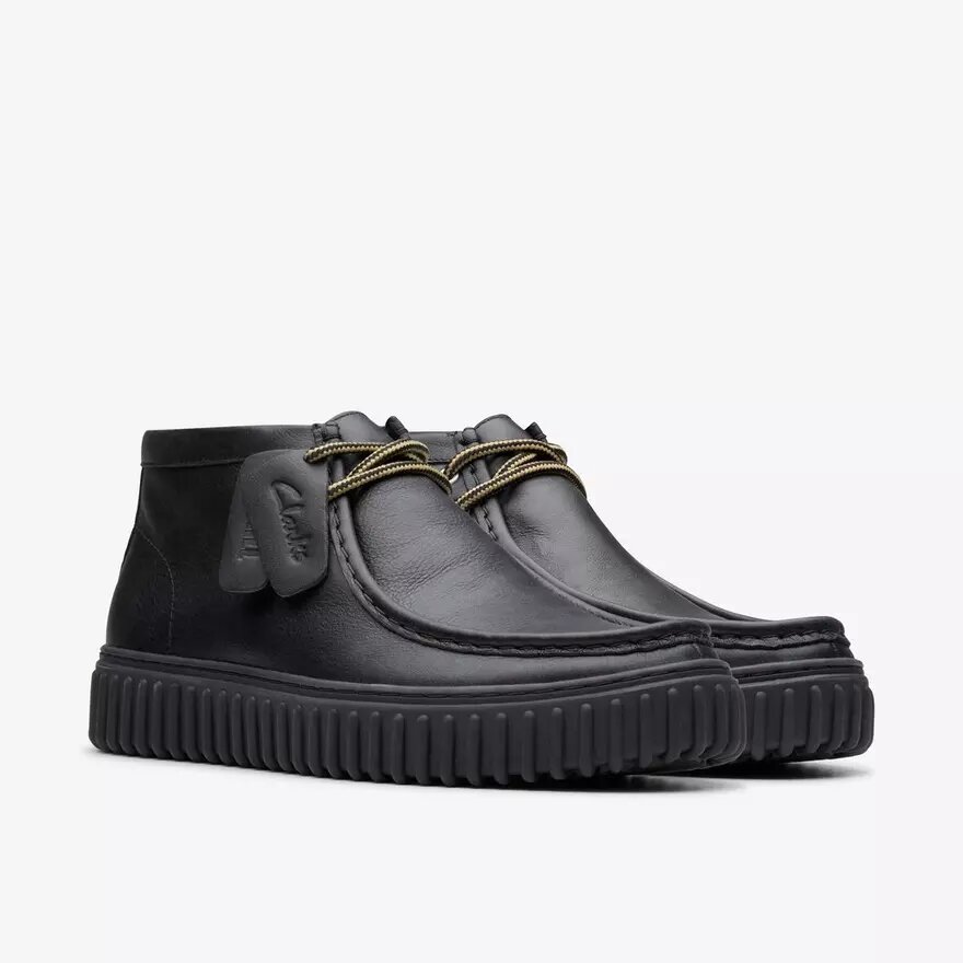 Torhill Hi svarta läderankelboots för herr Torhill Hi svarta läderankelboots för herr