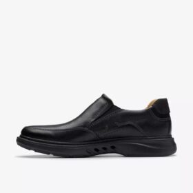 Un Briley Step Loafer i svart läder för herr | clarks
