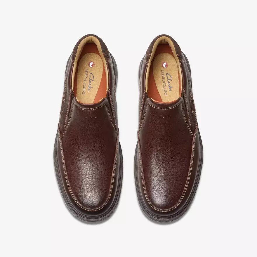 Un Briley Step-loafers i mahognyfärgat läder för herr | clarks Un Briley Step-loafers i mahognyfärgat läder för herr | clarks