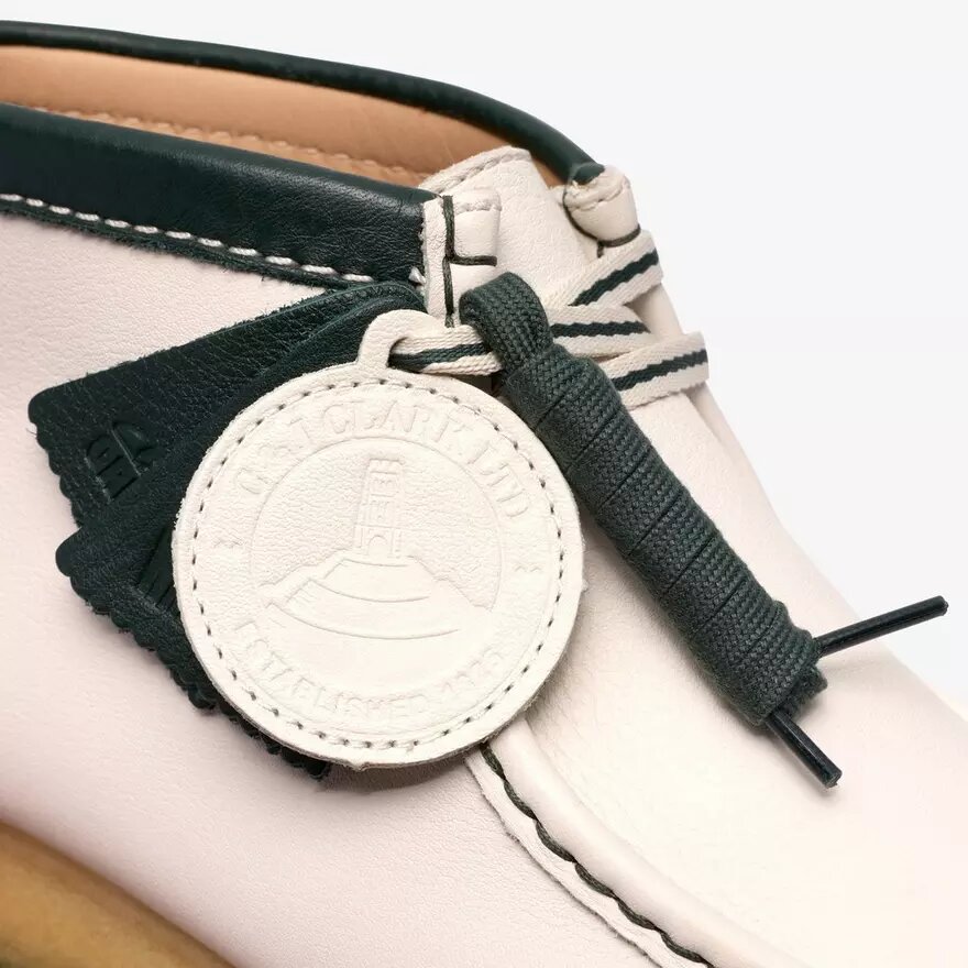 Walla Boot Rb för herr i vitt läder från Wallabees Walla Boot Rb för herr i vitt läder från Wallabees