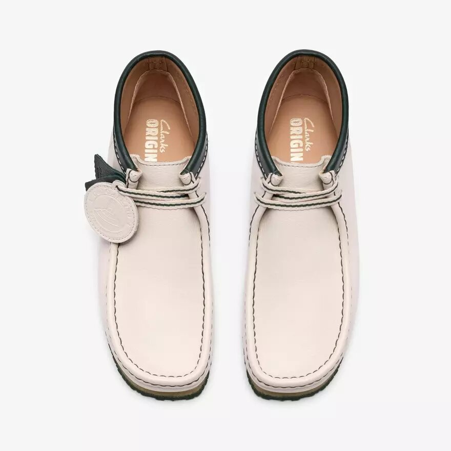 Walla Boot Rb för herr i vitt läder från Wallabees Walla Boot Rb för herr i vitt läder från Wallabees