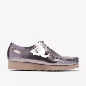 Wallabee 2604 för herrar i silverlack