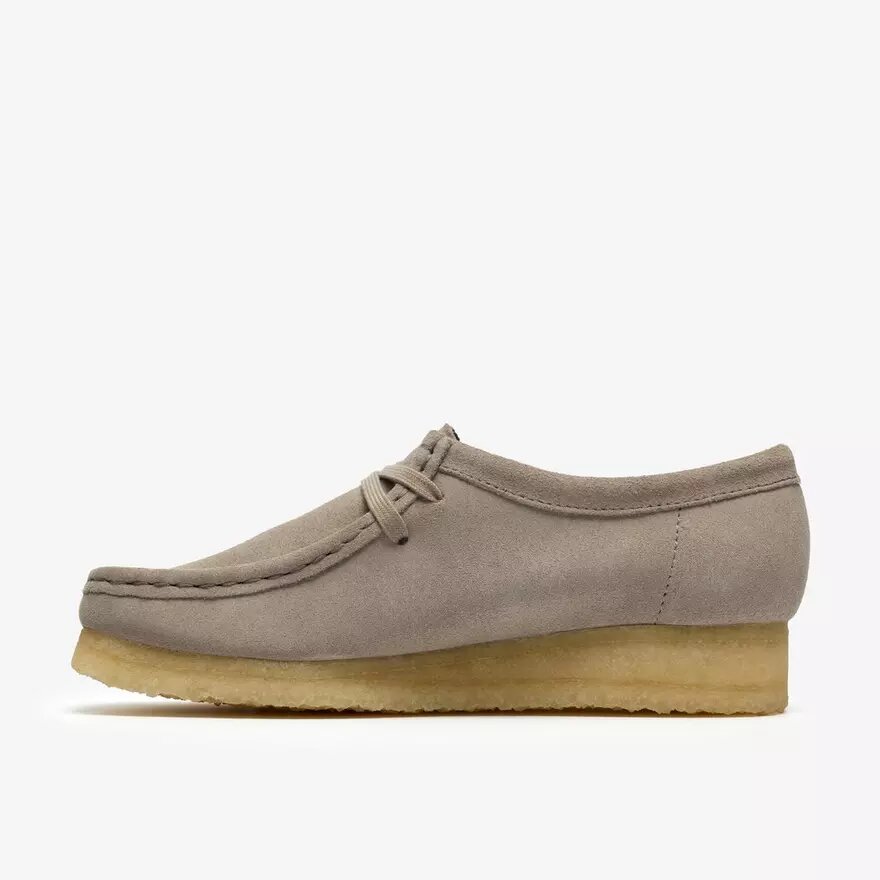 Wallabee för damer i ljusgrå mocka Wallabee för damer i ljusgrå mocka