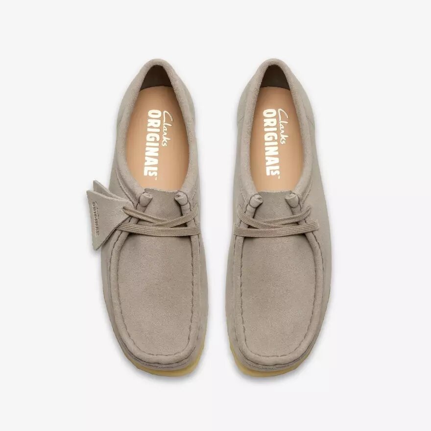 Wallabee för damer i ljusgrå mocka Wallabee för damer i ljusgrå mocka