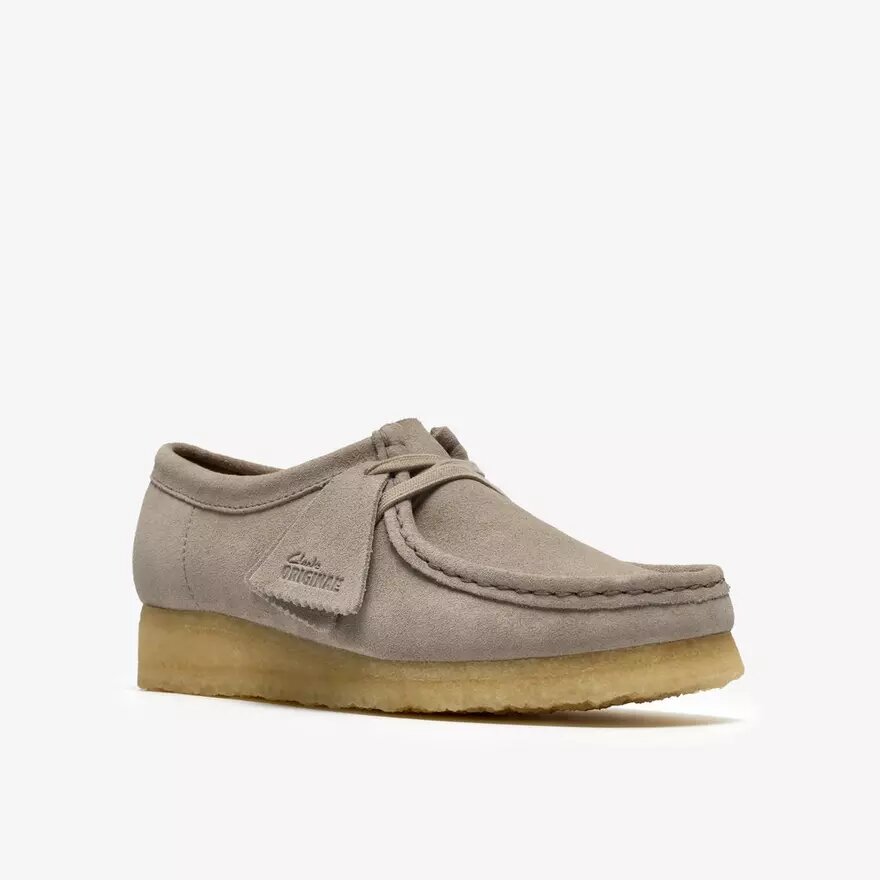 Wallabee för damer i ljusgrå mocka Wallabee för damer i ljusgrå mocka