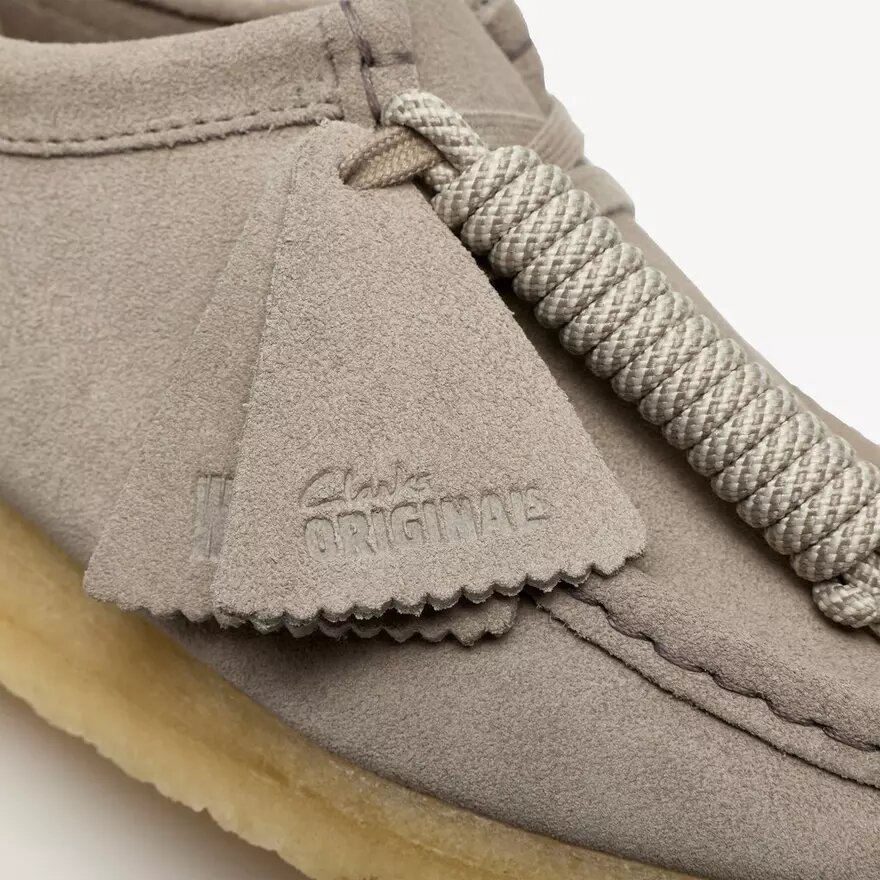 Wallabee för damer i ljusgrå mocka Wallabee för damer i ljusgrå mocka