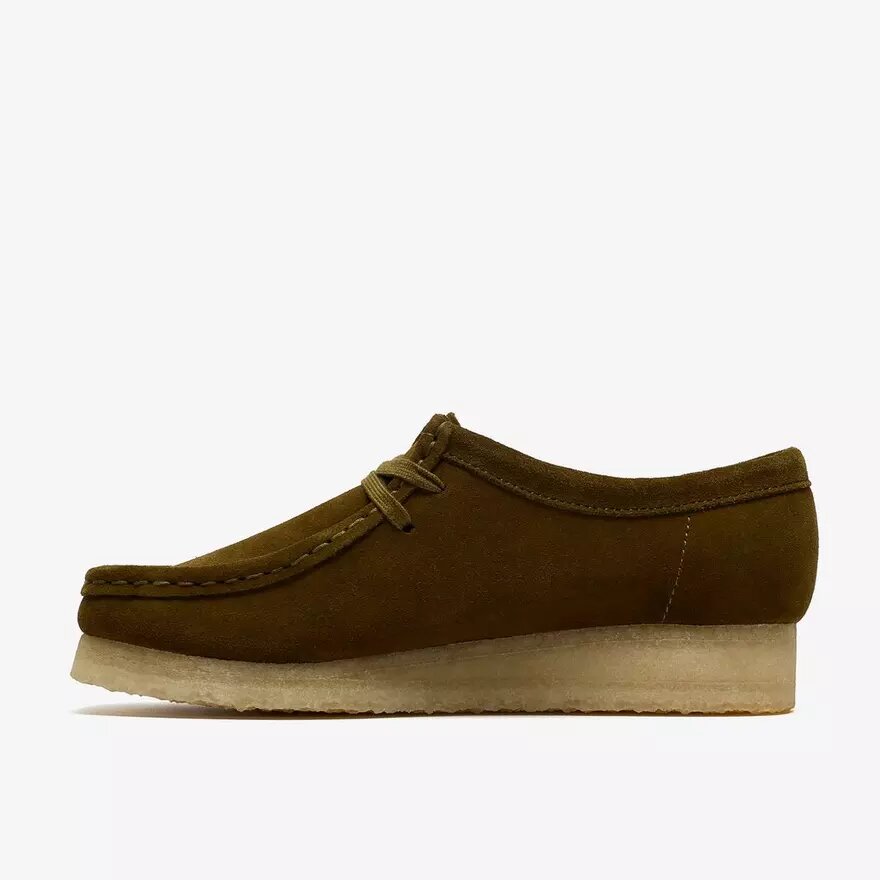 Wallabee för damer i olivgrönt mocka Wallabee för damer i olivgrönt mocka