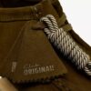 Wallabee för damer i olivgrönt mocka Wallabee för damer i olivgrönt mocka
