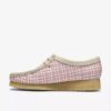 Wallabee för damer i rosa rutigt gingham