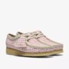 Wallabee för damer i rosa rutigt gingham