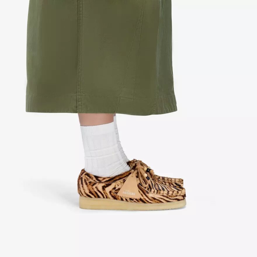 Wallabee för damer med tigermönster Wallabee för damer med tigermönster