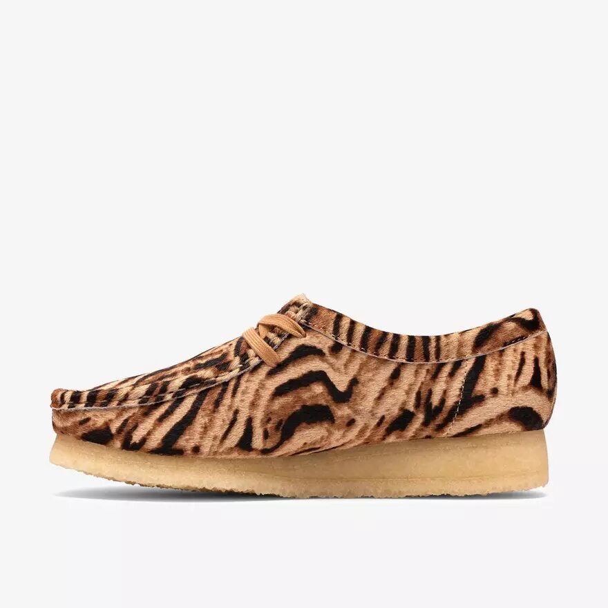 Wallabee för damer med tigermönster Wallabee för damer med tigermönster