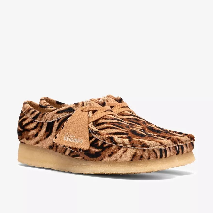 Wallabee för damer med tigermönster Wallabee för damer med tigermönster