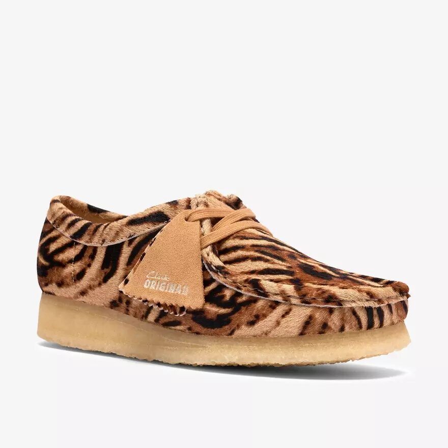 Wallabee för damer med tigermönster Wallabee för damer med tigermönster