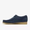 Wallabee för herr i denimblått mocka Wallabee för herr i denimblått mocka