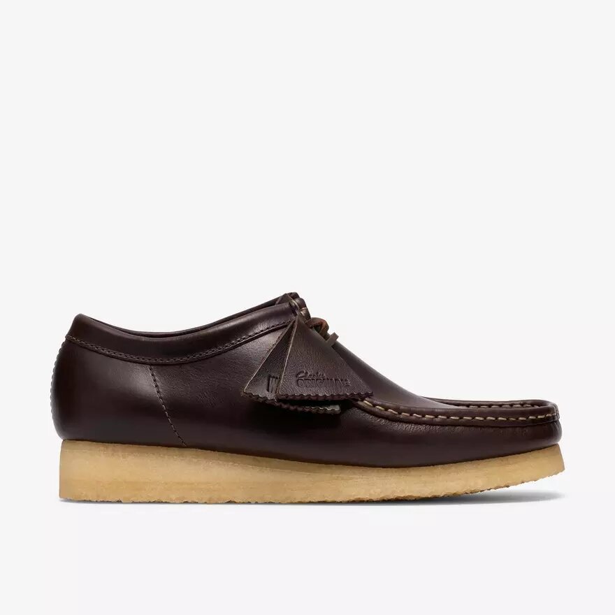 Wallabee för herr i mörkbrunt läder Wallabee för herr i mörkbrunt läder