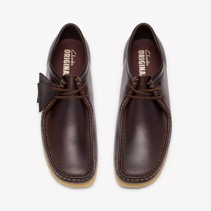 Wallabee för herr i mörkbrunt läder Wallabee för herr i mörkbrunt läder