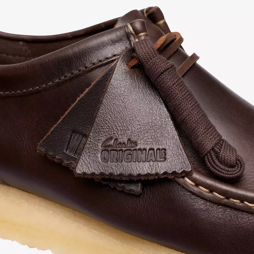 Wallabee för herr i mörkbrunt läder Wallabee för herr i mörkbrunt läder