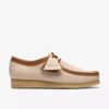Wallabee för herr i vitt kombinerat läder Wallabee för herr i vitt kombinerat läder